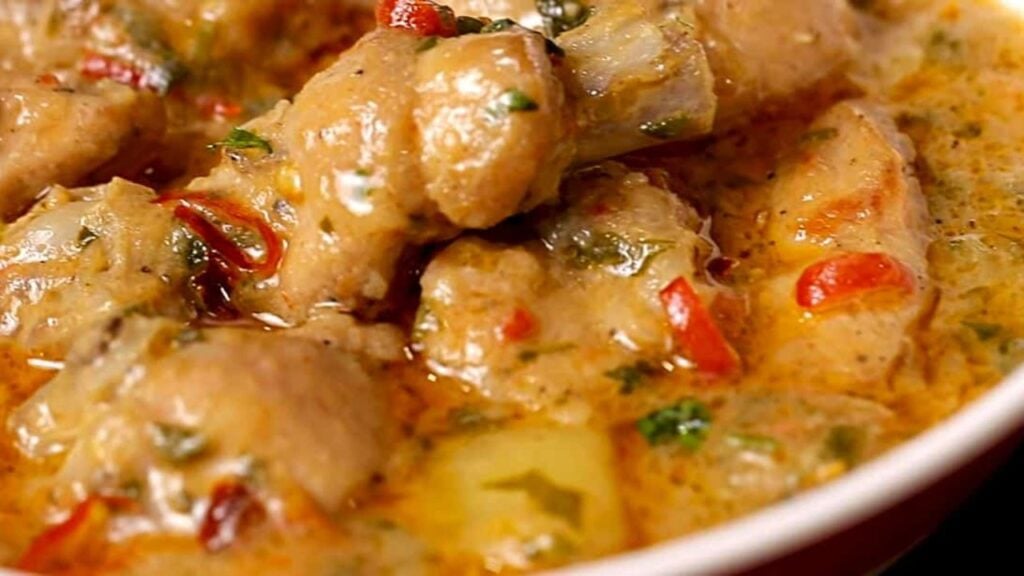 Easy and Healthy Chicken Stew, homemade and freshly served