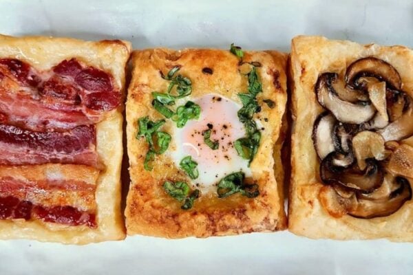 3 Upside-Down Puff Pastry Breakfast Recipes, homemade and freshly served