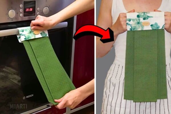 Finished How to Sew a Hanging Kitchen Towel in 5 minutes, a completed DIY project