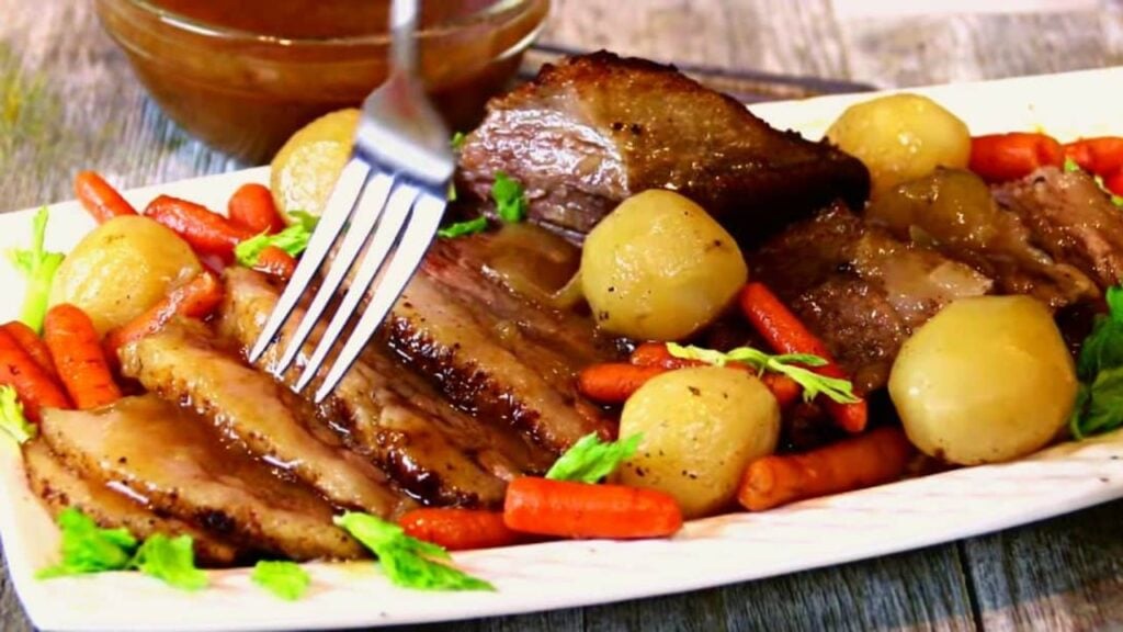 Easy & Simple Oven-Baked Beef Brisket, homemade and freshly served