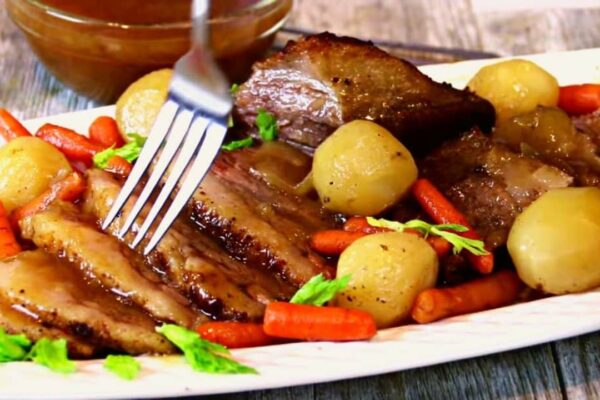 Easy & Simple Oven-Baked Beef Brisket, homemade and freshly served