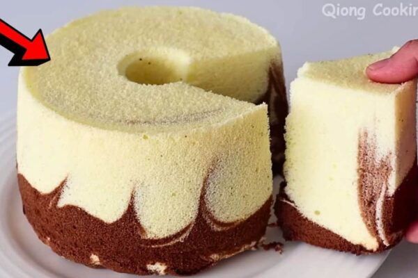 Super Simple and Soft Hurricane Cake, homemade and freshly served