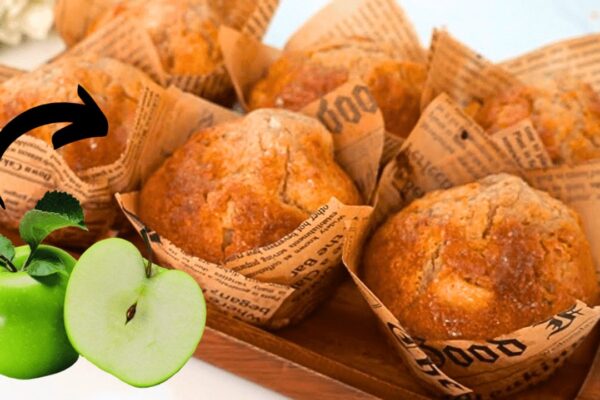 Easy Bakery-Style Apple Cinnamon Muffins, homemade and freshly served