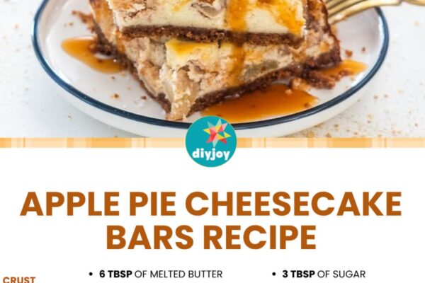 Easy-to-Make Apple Pie Cheesecake Bars, homemade and freshly served
