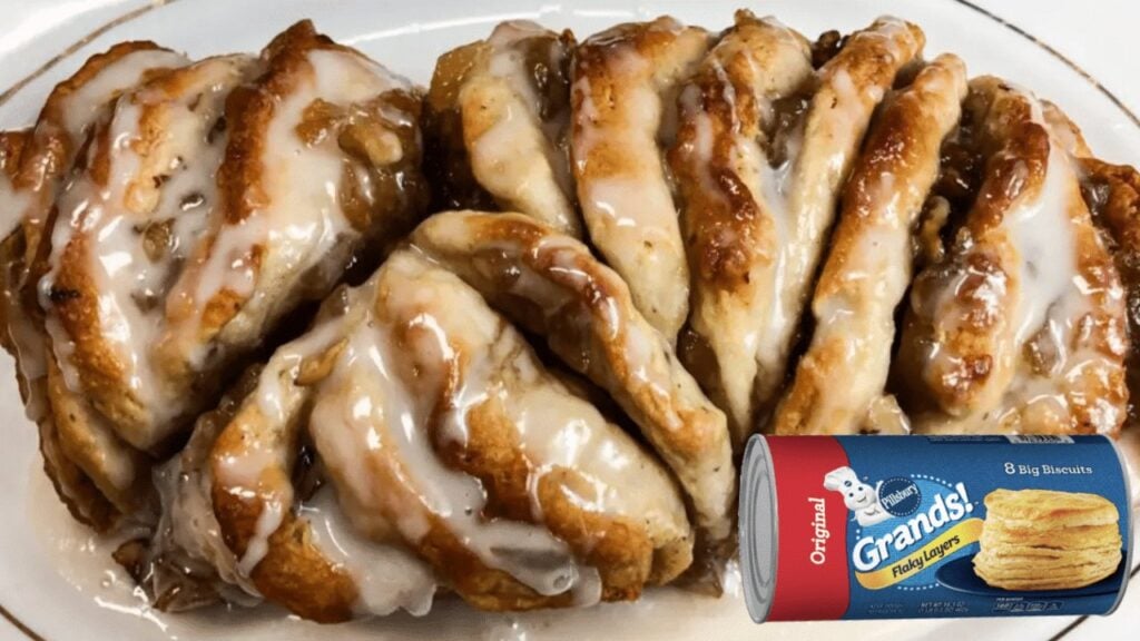 Easy Apple & Walnut Pull-Apart Bread, homemade and freshly served