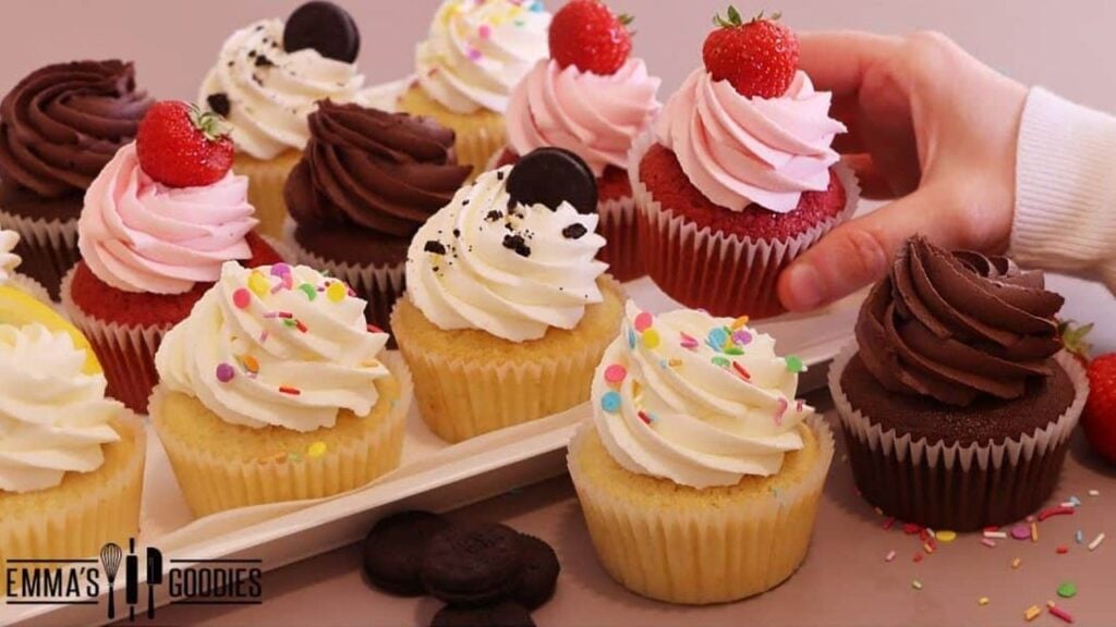 Assorted Cupcakes Using Only 1, homemade and freshly served