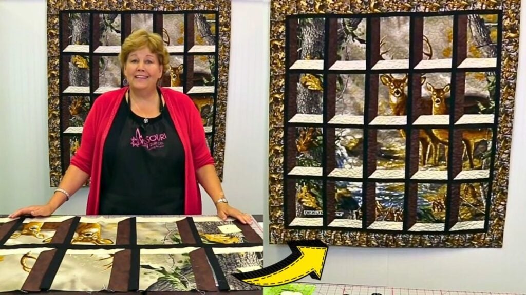 Finished Jenny Doan’s Easy Attic Windows Quilt, a completed DIY project