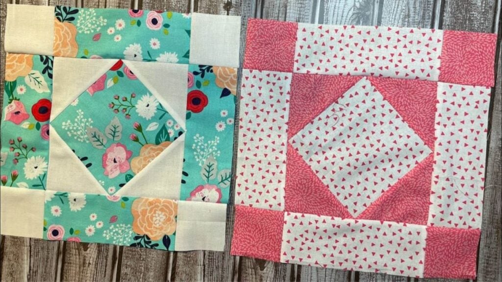 Finished Easy Aunt Quilt Block, a completed DIY project