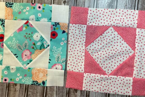 Finished Easy Aunt Quilt Block, a completed DIY project