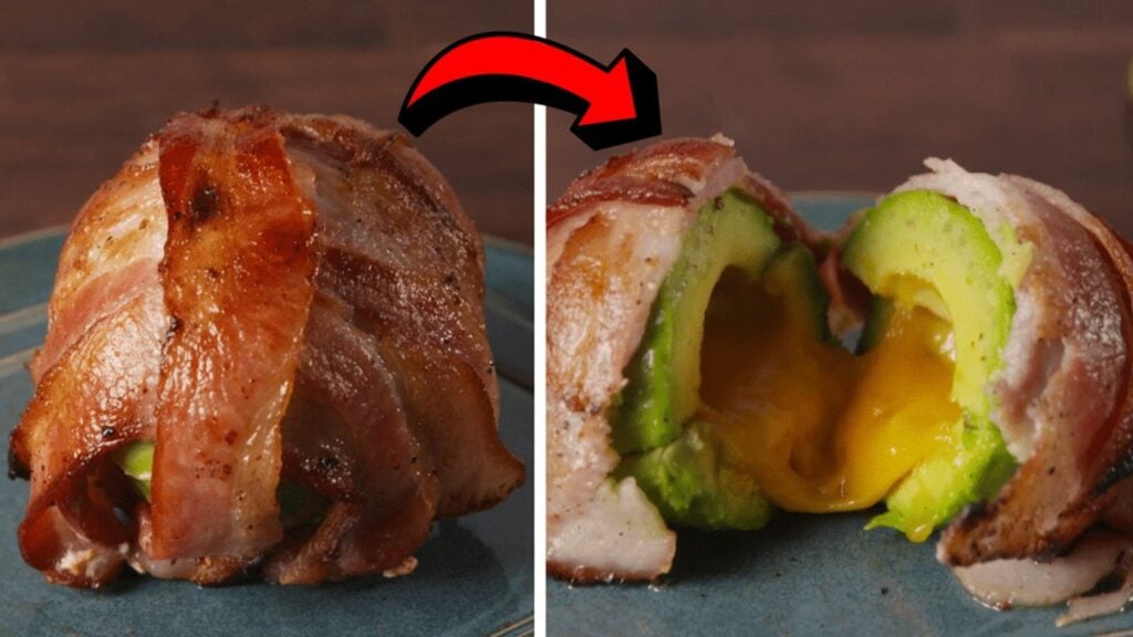 Super Easy Bacon Avocado Bombs, homemade and freshly served