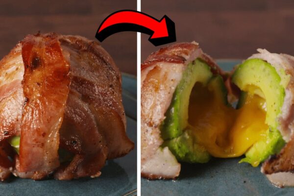 Super Easy Bacon Avocado Bombs, homemade and freshly served