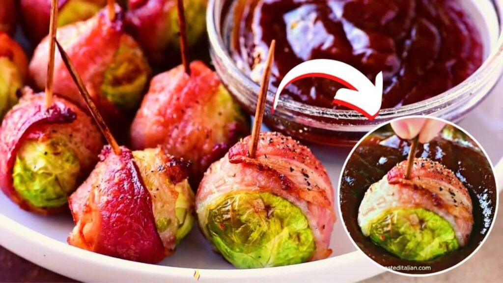 Easy Bacon-Wrapped Brussels Sprouts, homemade and freshly served