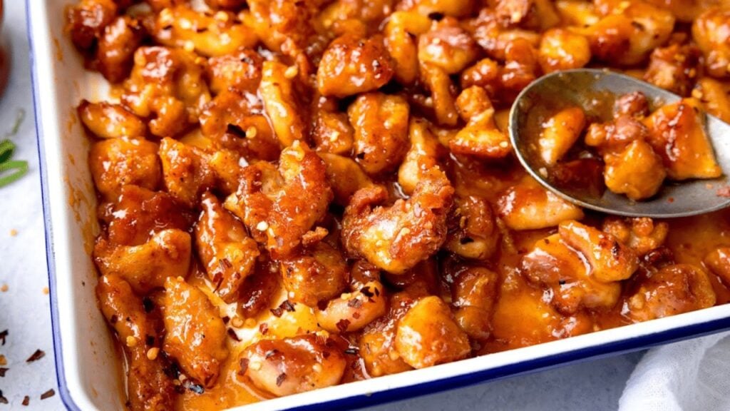 Easy Baked Honey Garlic Chicken, homemade and freshly served