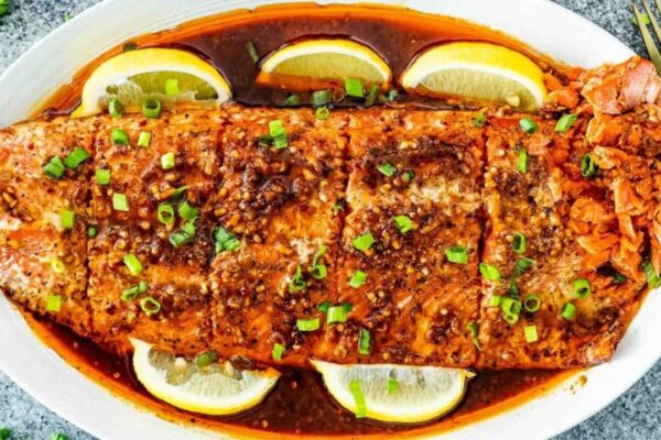 Quick & Easy Firecracker Salmon, homemade and freshly served