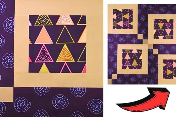 Finished a Balance Quilt Block, a completed DIY project