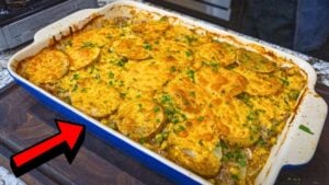Delicious Beef & Potato Bake, homemade and freshly served
