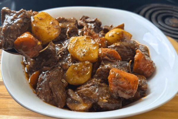 Award-Winning Beef Stew, homemade and freshly served
