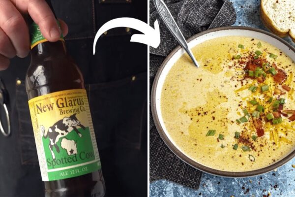 Easy Beer Cheese Soup, homemade and freshly served