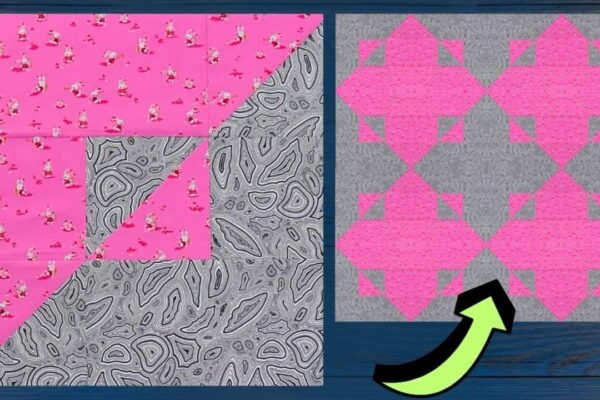 Finished Betty’s Delight Quilt Block, a completed DIY project