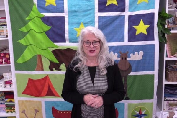 Finished Simple Big Applique Quilt For Beginners, a completed DIY project