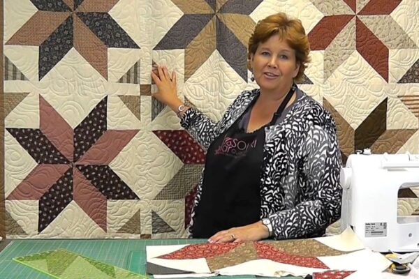 Finished Jenny Doan’s Big Star Quilt, a completed DIY project