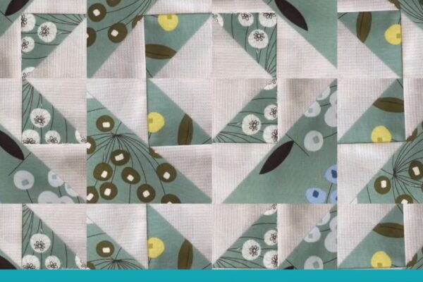 Finished Super Simple Bird in the Air Quilt Block for Beginners, a completed DIY project