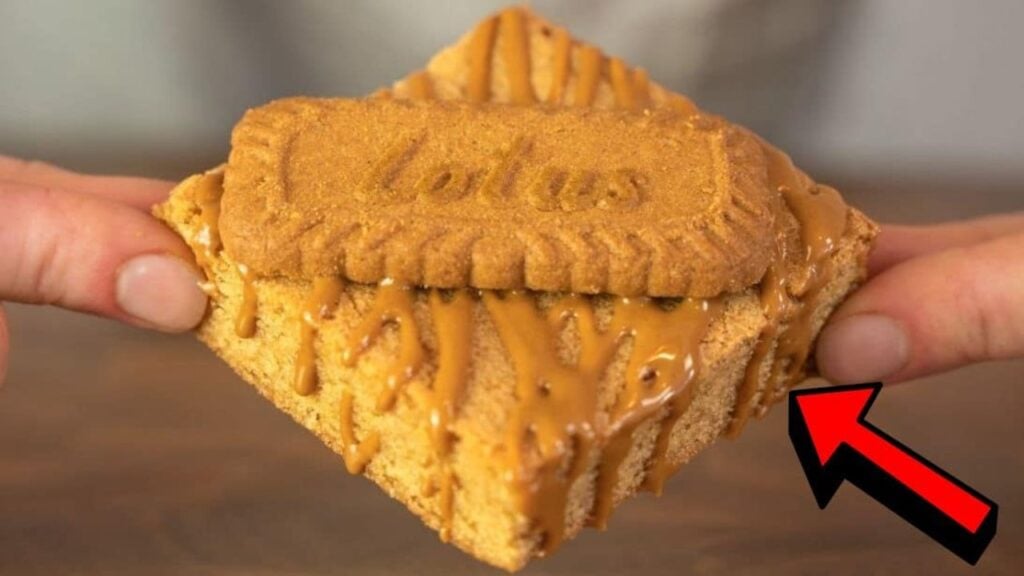 Easy Mouthwatering Biscoff Brownies, homemade and freshly served