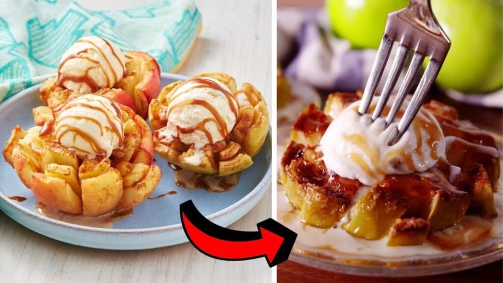 Easy Bloomin’ Apples, homemade and freshly served