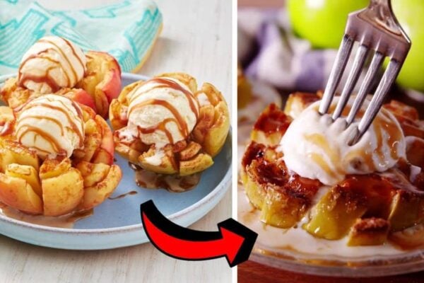Easy Bloomin’ Apples, homemade and freshly served