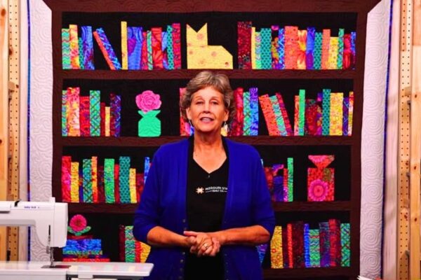 Finished Jenny Doan’s Easy Book Quilt, a completed DIY project