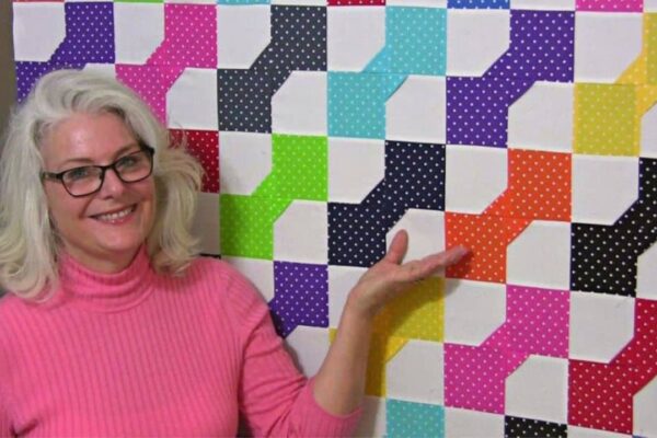 Finished Quick and Easy Bow Tie Quilt, a completed DIY project