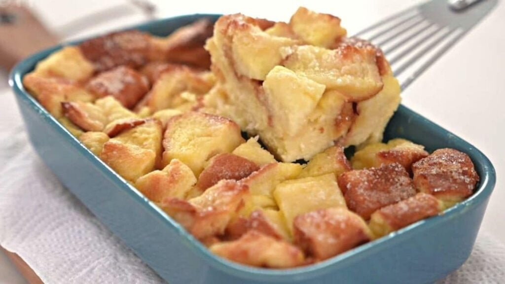 Easy 30-Minute Bread And Butter Pudding, homemade and freshly served