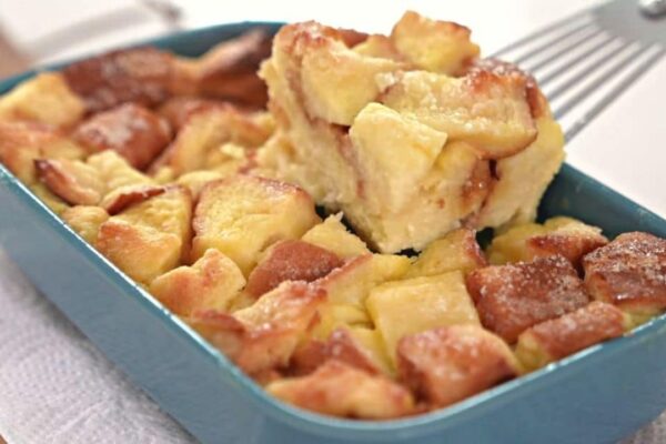 Easy 30-Minute Bread And Butter Pudding, homemade and freshly served