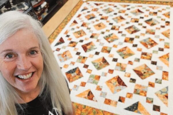 Finished Easy Buckeye Beauty Quilt, a completed DIY project