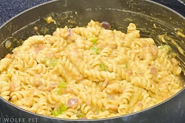 Easy One-Pot Pork & Beans Pasta, homemade and freshly served