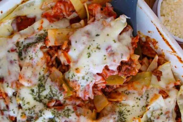Easy Cabbage Roll Casserole, homemade and freshly served