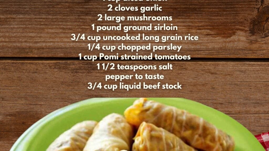 Easy Cabbage Rolls, homemade and freshly served