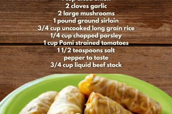 Easy Cabbage Rolls, homemade and freshly served