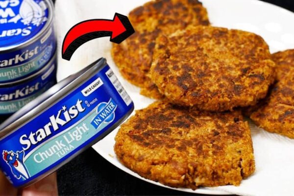 Easy & Quick Canned Tuna Patties, homemade and freshly served