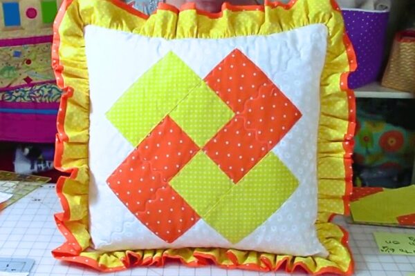 Finished a Card Trick Quilt Block, a completed DIY project