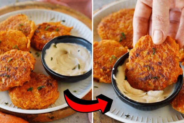 Easy-to-Make Healthy Carrot Fritters, homemade and freshly served