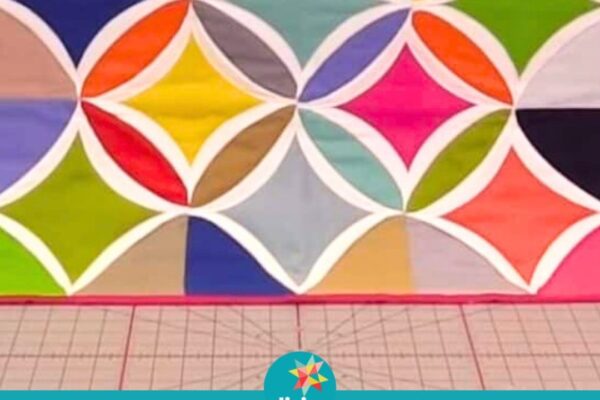 Finished Jenny Doan’s Easy Cathedral Window Quilt, a completed DIY project