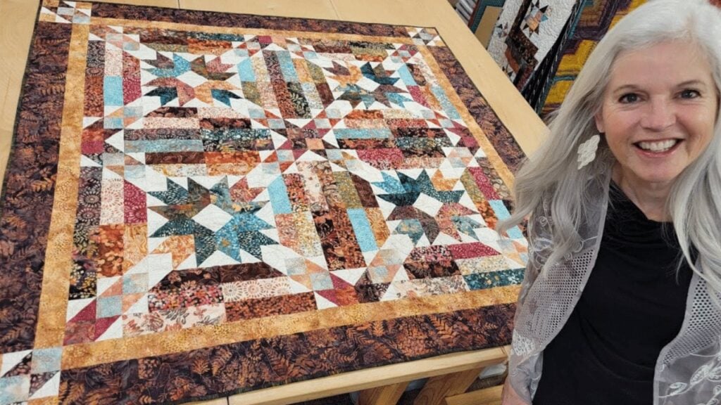 Finished Easy Chain Link Quilt, a completed DIY project
