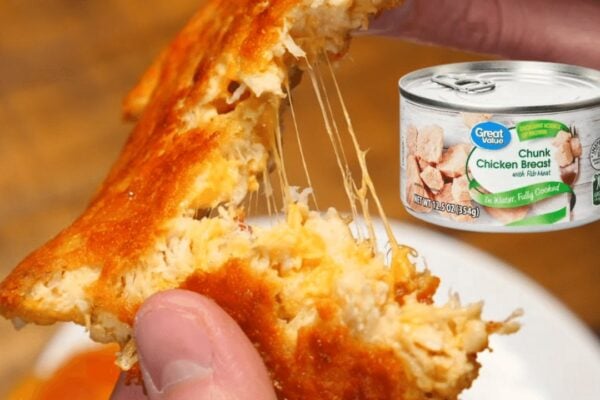 Easy Cheesy Canned Chicken Patties, homemade and freshly served