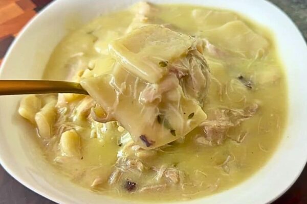 Grandma’s Easy Chicken N’ Dumplings, homemade and freshly served