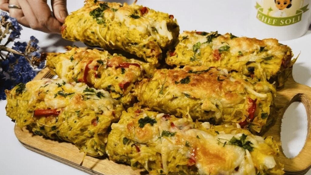 Easy Chicken and Potato Rolls, homemade and freshly served