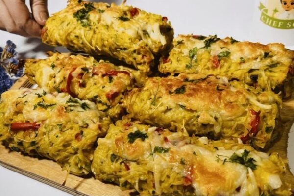 Easy Chicken and Potato Rolls, homemade and freshly served