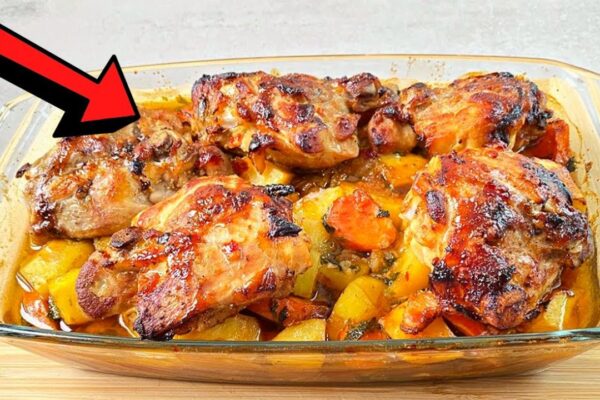 Loaded Chicken & Veggies Casserole, homemade and freshly served
