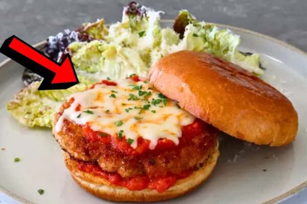Easy Chicken Parm Burgers, homemade and freshly served