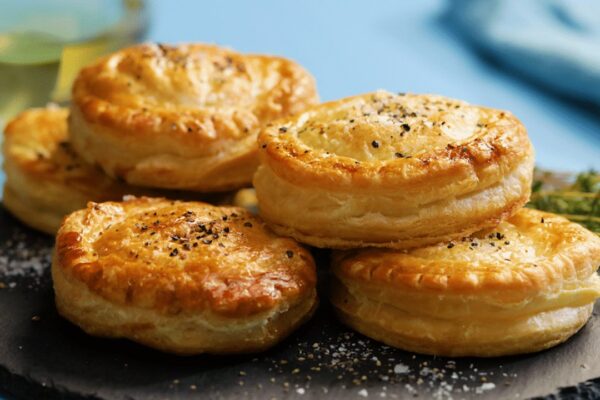 Easy Chicken Pot Pie Biscuits, homemade and freshly served